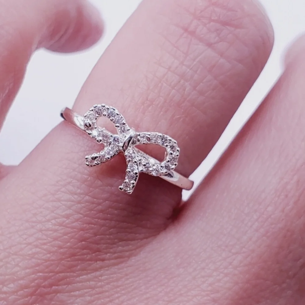 Silver Bow Ring